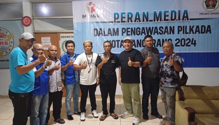 Ketua Umum PWI Pusat H. Zulmansyah Sekedang Kunjungi Sekretariat PWI Kota Tangerang