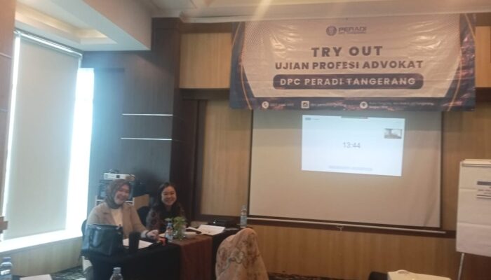 Peradi Tangerang Gelar Try Out UPA: Dr. Dhoni Martien, S.H., M.H. Dorong Peningkatan Kompetensi Calon Advokat
