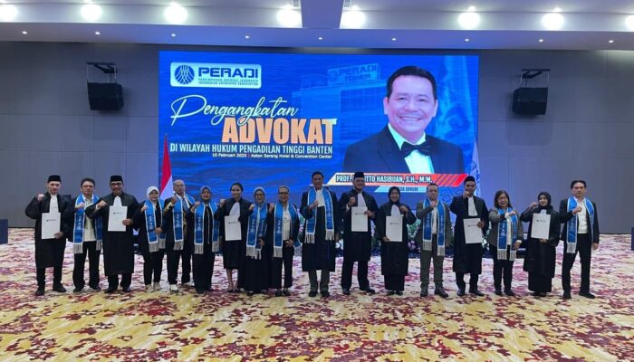 245 Advokat Baru Resmi Diangkat dalam Acara di Hotel Aston Serang