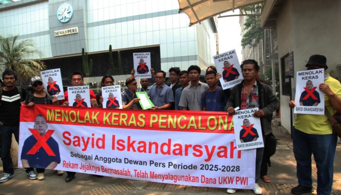 Koalisi Masyarakat Peduli Pers Geruduk Dewan Pers, Minta Evaluasi Pencalonan Sayid Iskandarsyah