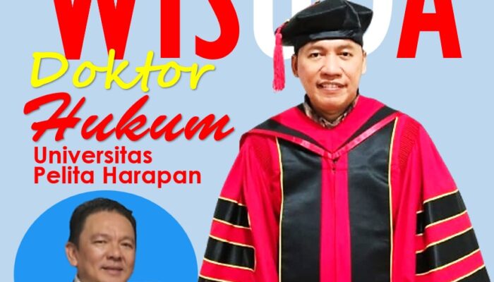 Ketua DPC PERADI Tangerang Dhoni Martien Sampaikan Selamat atas Wisuda Doktor Hukum Universitas Pelita Harapan