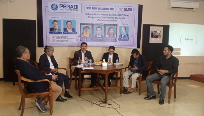 Peradi DPC Tangerang Bersama SMSI Pusat Gelar FGD