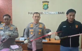 Polsek Tamansari Ungkap Tawuran di Krukut Ditemukan Berjenis Sajam dan Narkoba
